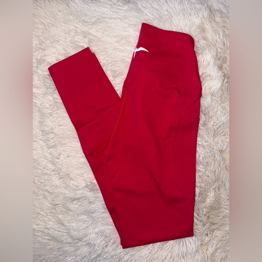 BNWOT Iwa Company Kaila 26” Full Length Pocket Legging in Hibiscus Pink. - Picture 2 of 5